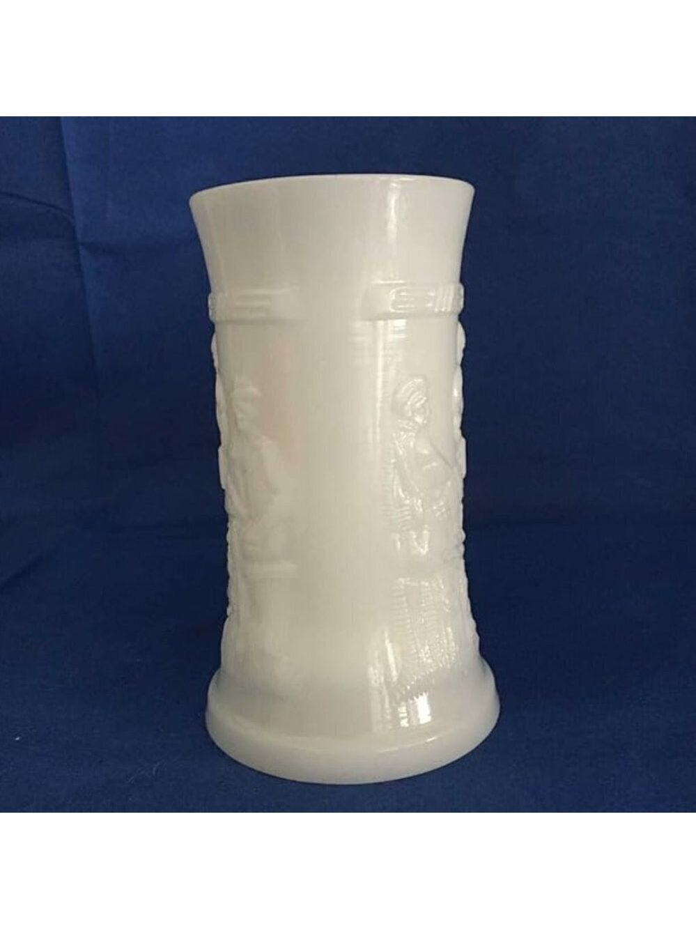 Vintage Milk Glass Beer Stein Mug – Federal Glass German Tavern Scene - Picture 3 of 6